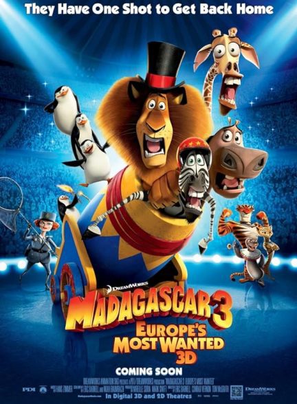 دانلود صوت دوبله انیمیشن Madagascar 3: Europe’s Most Wanted